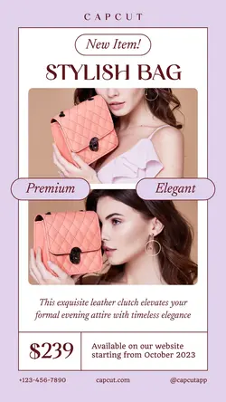 Fashion Bag New Item Instagram Story