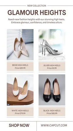 Fashion High Heels Display Product Instagram Story