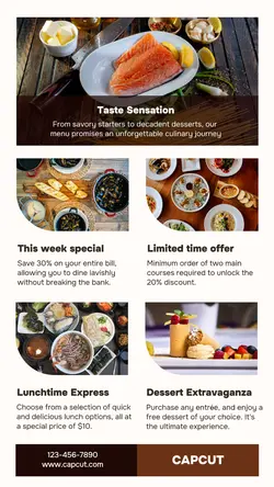 Food promotion instagram story