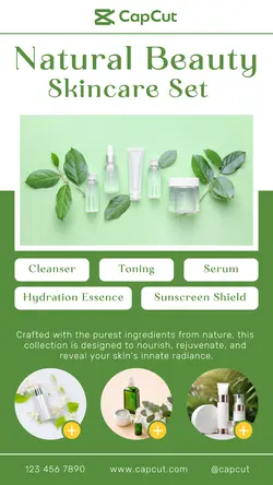 Natural Beauty Skincare Display Instagram Story