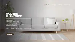Single Image Poster - Furniture Website Store Landing Page