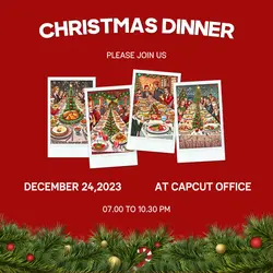 Christmas Dinner Instagram Feed Post