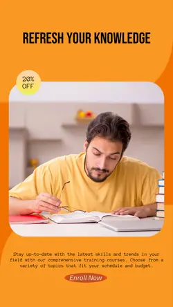Education and training Menu