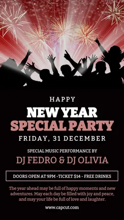 Happy New Year Party Instagram Story