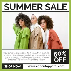 Summer Sale Apparel Promotion