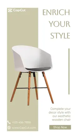 New Furniture Sale Instagram Story Post Simple Minimalist Look