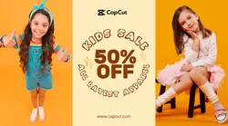 Fashion - Social media promotion kids sale- Facebook