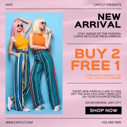 Simple Pink Fashion Sale Instagram Post