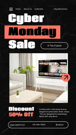 Cyber Monday Sale Tiktok Post