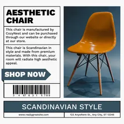 Aesthetic Chair Product Display Instagram Post