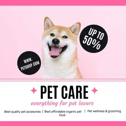 pet care - sales promotion - instagram post