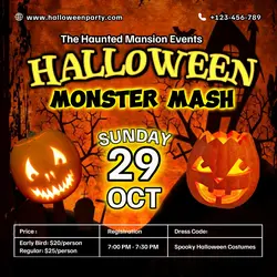 Halloween Party Feed Instagram Post