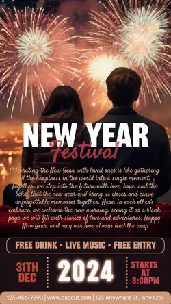 New year festival instragam story