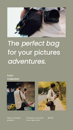 Bag display product instagram story