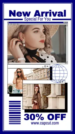 Product Fashion Sale Promotion - Blue Style
