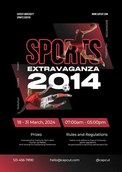Non-Marketing Campus Event-Sport Tournament Red