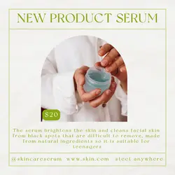 Skincare Serum New Product Display Instagram Feed