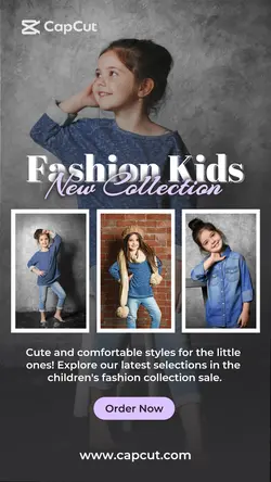 Fashion Kids New Collection Instagram Story