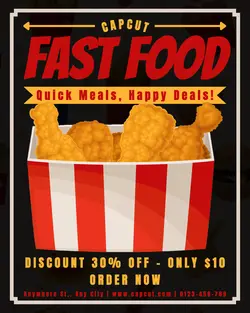 Food and beverage Fast Food Promotion Instagram Portrait