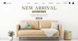 Furniture New Arrival Promotion in Landing Page