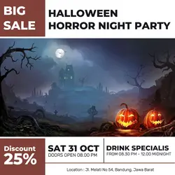 Halloween Party Big Sale Instagram Post