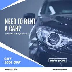 Car Rent Service Promotion Instagram Post