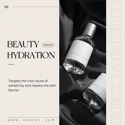 Beauty & Water Emulsion Product display Minimalist