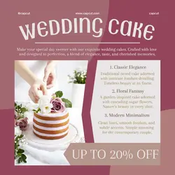 Wedding Cake Promotion Instagram Post