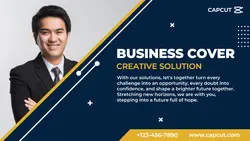 Non - Marketing Facebook Cover Business Blue And Yellow Modern