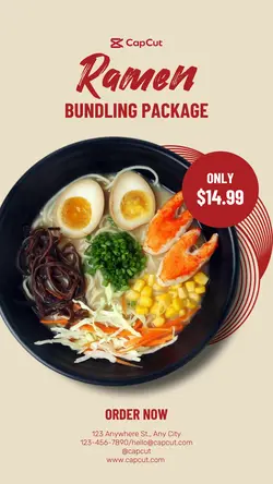 Japanese Food Sale Instagram Story