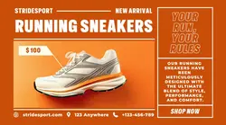 Fashion Running Shoes Product Display Facebook Ads