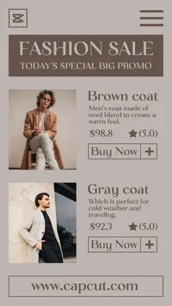 Fashion Sale Promotion Page