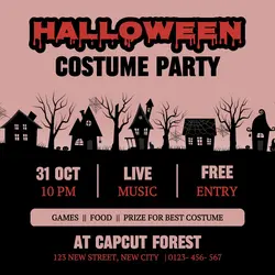 Halloween Costume Party Instagram Post