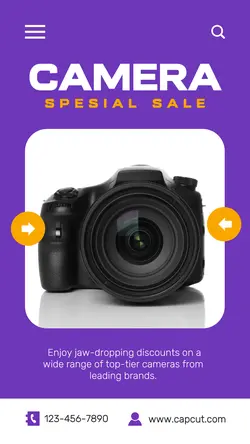 Electronic Camera Sale Instagram Story