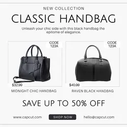 Fashion Classic Handbag Display Product Instagram Post