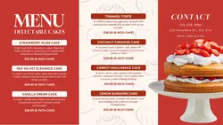 Food Menu Bakery Facebook Cover