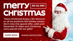 Christmas Sale Promotions Banner Twitter Post