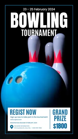 Bowling Competition Promotion Instagram Story