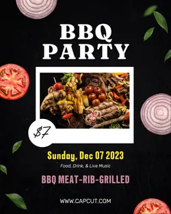 Food BBQ Party Instagram Portrait