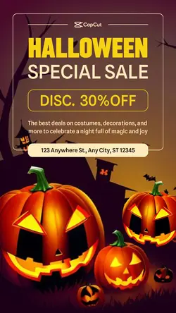 Halloween Special Sale Promotions Instagram Story