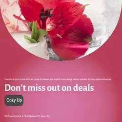 Home decor Sales Promotion