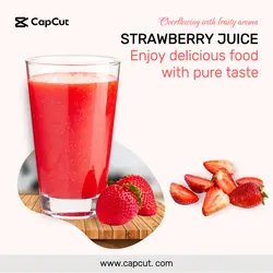 Food Strawberry Juice Display E-commerce