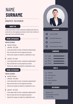 Business Graphic Designer Resume Minimalist