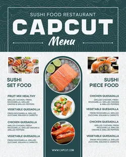 food and beverage sales promotion menu post Japan style