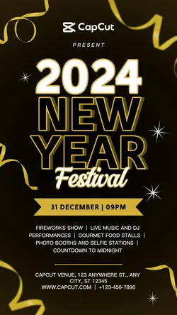 New Year Festival Instagram Story