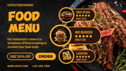 Food Menu Facebook Cover