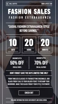 Fashion Countdown Promo Tiktok Post