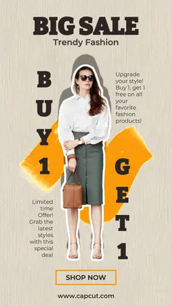Fashion Trendy Big Sale Promotion Intagram Story