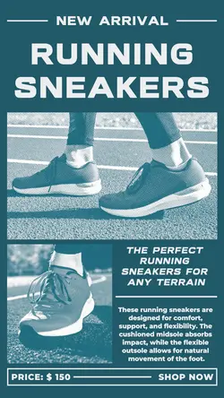 Fashion Running Shoes Product Display TikTok Post