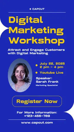 Business Marketing Webinar Instagram Story